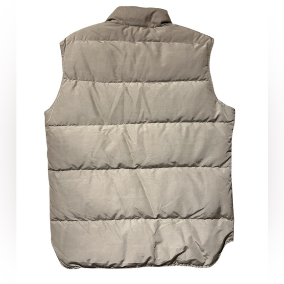 Woolrich Vintage Goose Down Puffer Vest Beige Size M - Picture 2 of 4